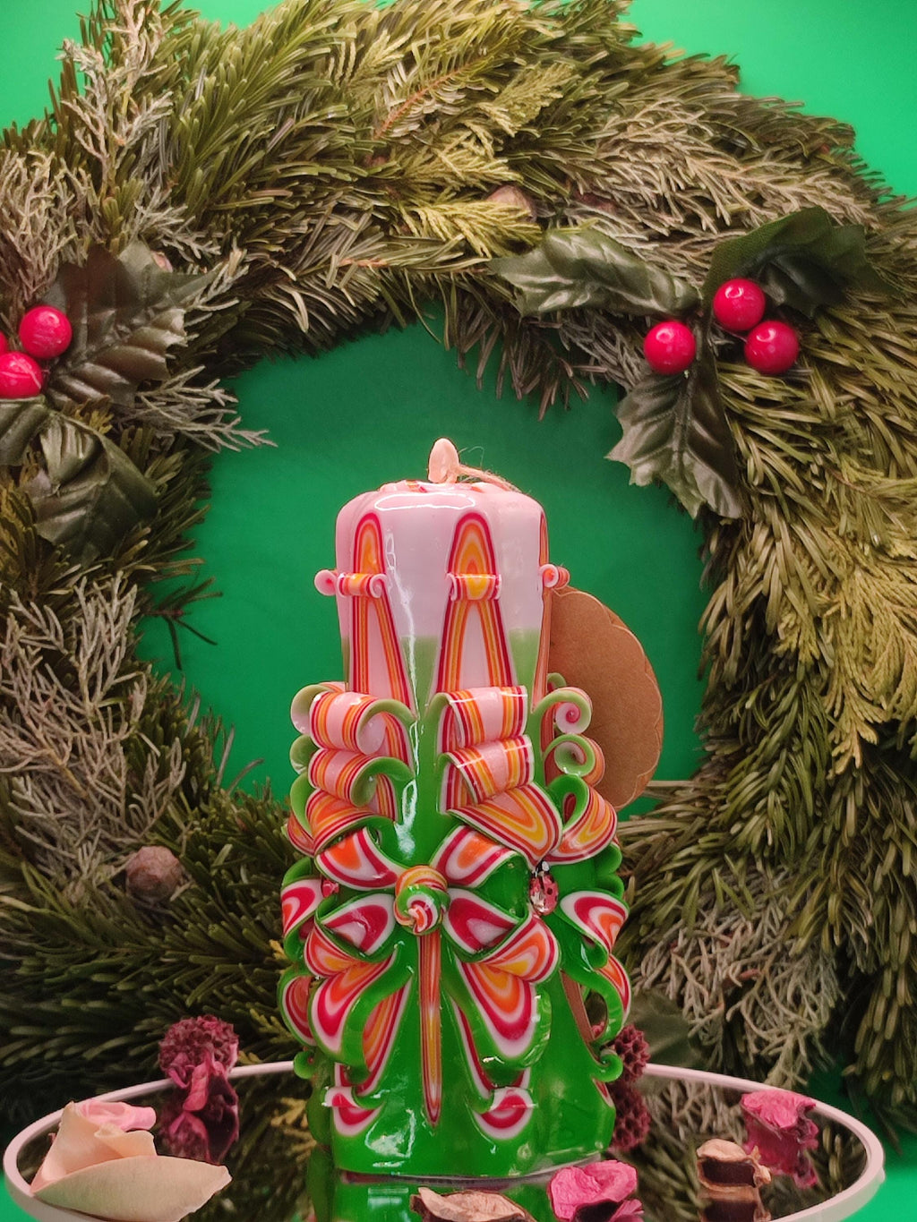 Hand-carved candles made with love – unscented, set or individually